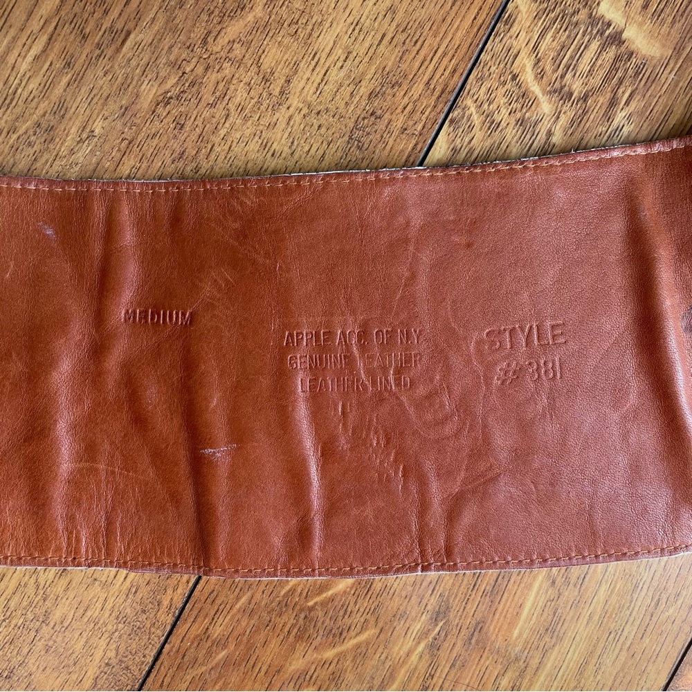 Vintage Apple ACC of NY Leather waist/hip belt - Picture 4 of 4